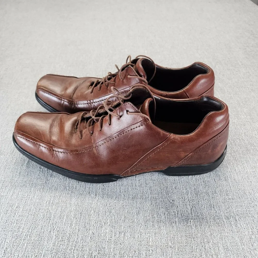 Cole Haan Leather Shoes Mens Size 13M Brown Lace Up Casual Office